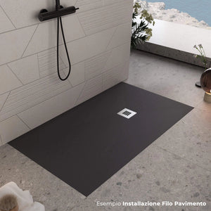 Piatto Doccia 90x90 cm in Pietra Bonussi Everest Nero
