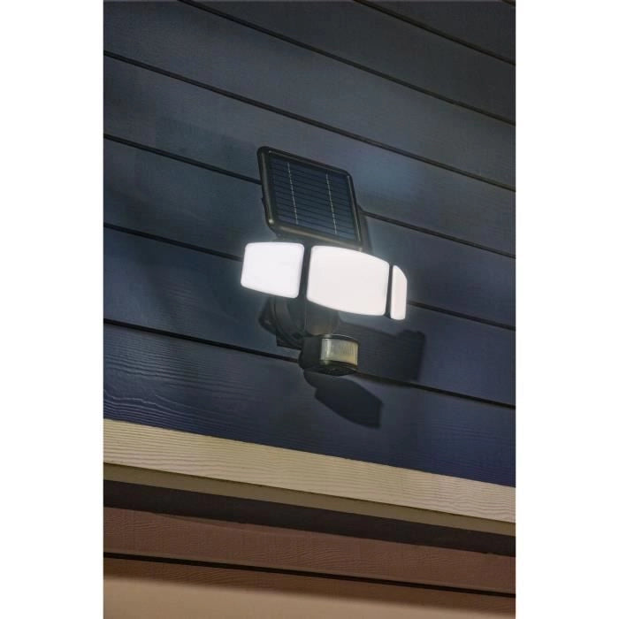 Faretto solare a 3 teste altamente illuminante con rilevatore di presenza - 1000LM - GALIX