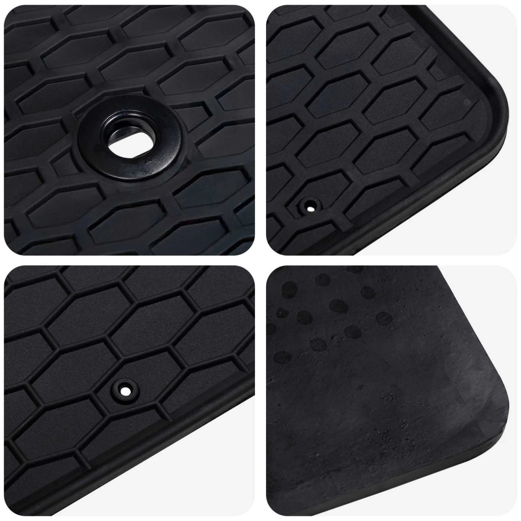 Tappetino per Auto 4 pz Nero Gomma CFW8653348