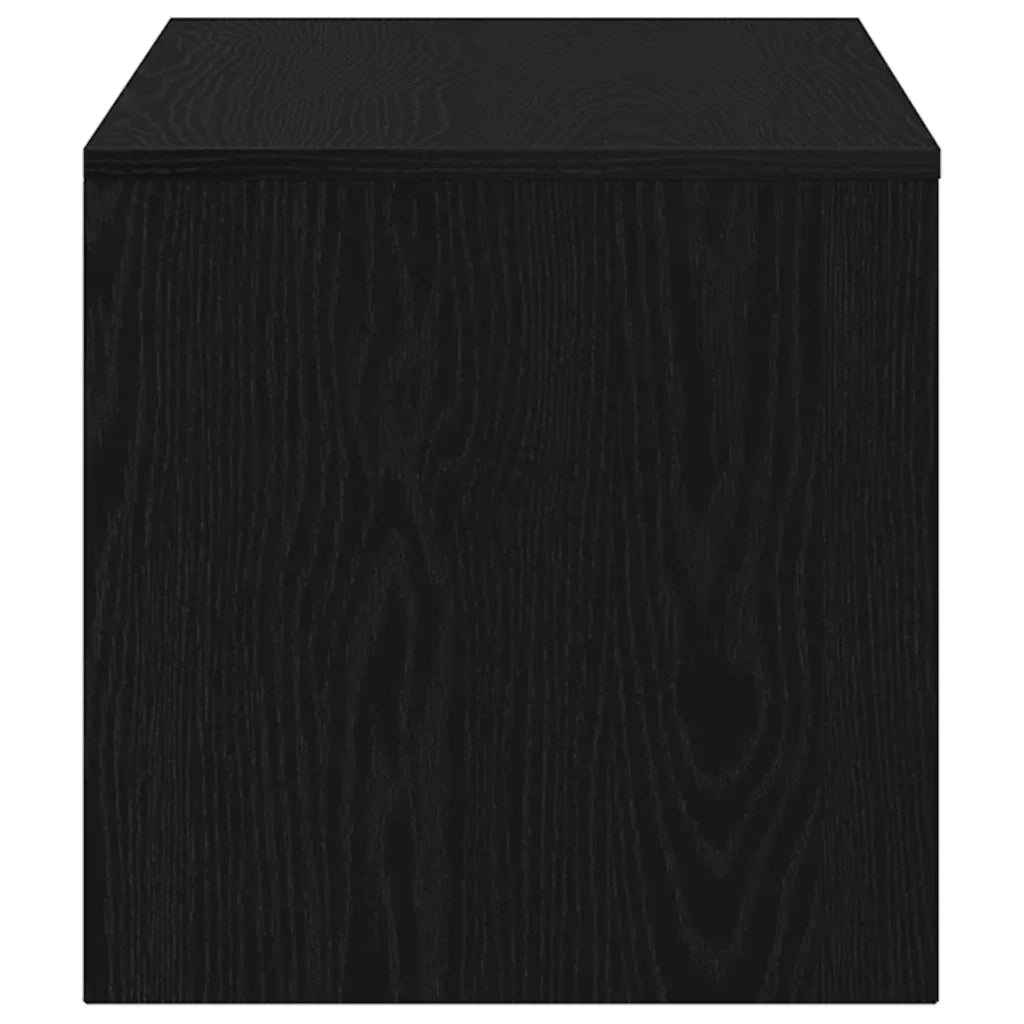 Mobile porta TV pratico con ampio spazio contenitivo 100 x 40 x 40 cm realizzato in legno composito di rovere nero 02_0051859