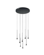 Lampada a Sospensione Susa Ø500mm LED 40W 3540lm 3000K Dimmerabile in metallo Nero - Struttura Elegante IP20 Classe 1