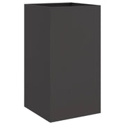 Fioriera | Cassetta per fiori | Vaso Nera 42x38x75 cm in Acciaio
