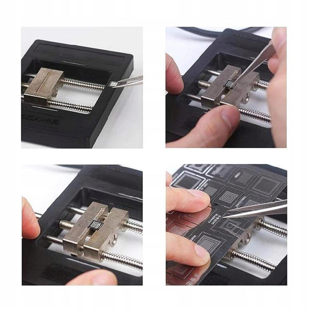 Piattaforma di Montaggio Rosfix per Hotair e PCB – Ufficio Tecnico con Lente d'Ingrandimento | Alta Precisione