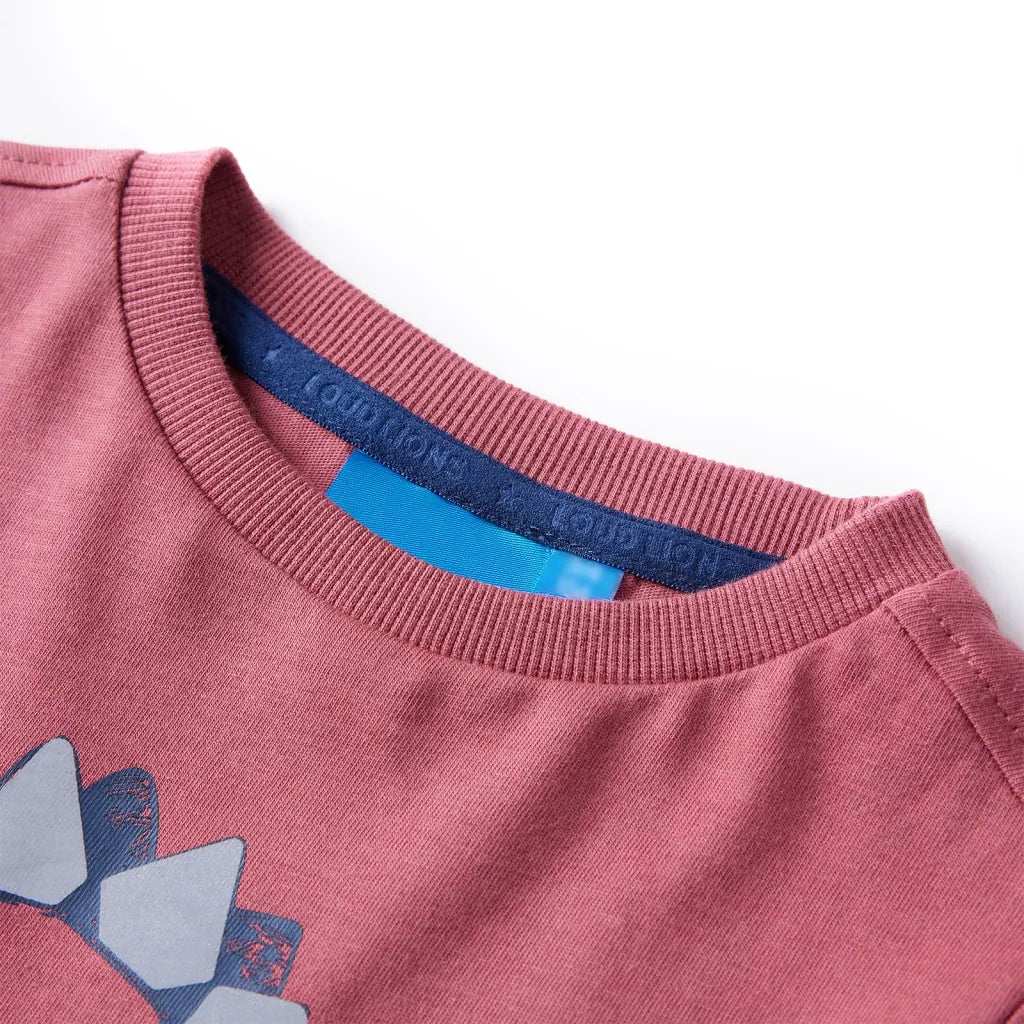 Maglietta da Bambino a Maniche Lunghe Rosso Scuro 128 12867