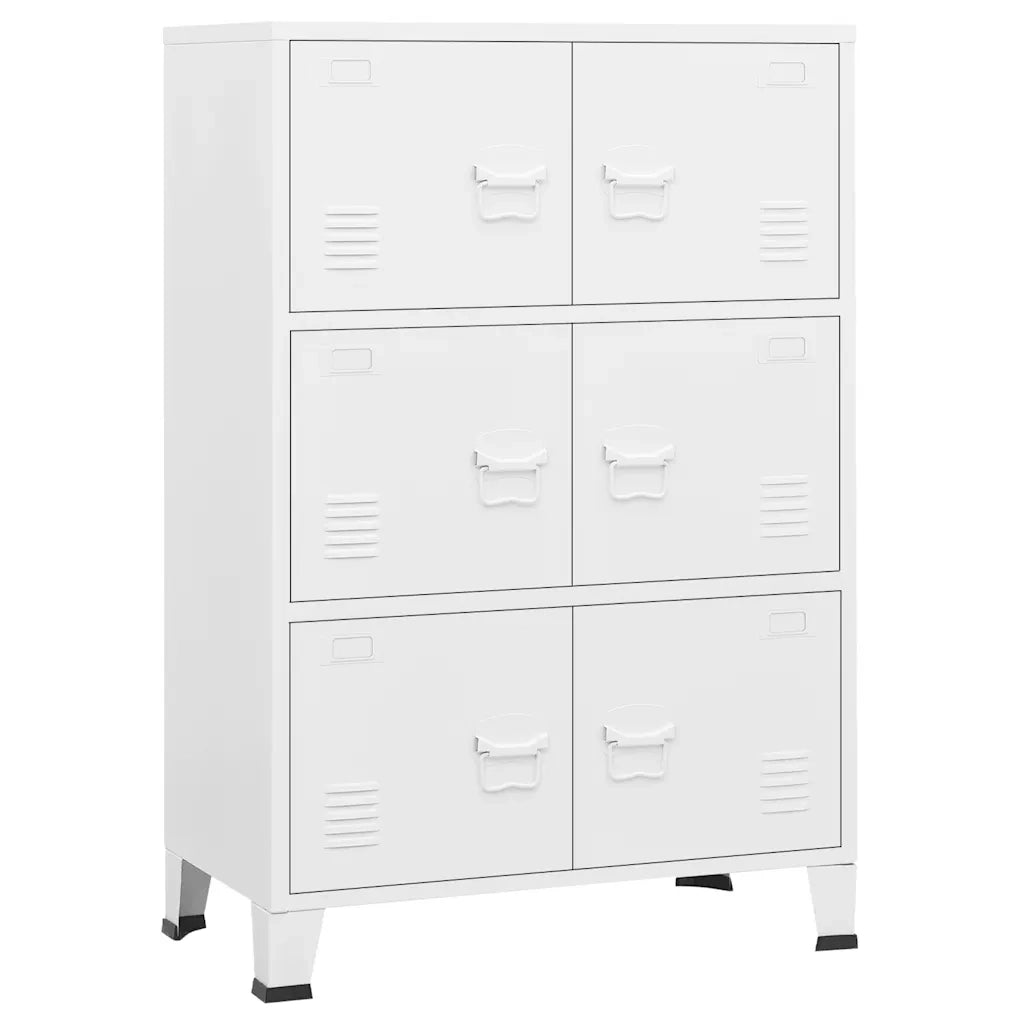 Armadio Classificatore Industriale Bianco 75x40x115 cm Metallo 339629