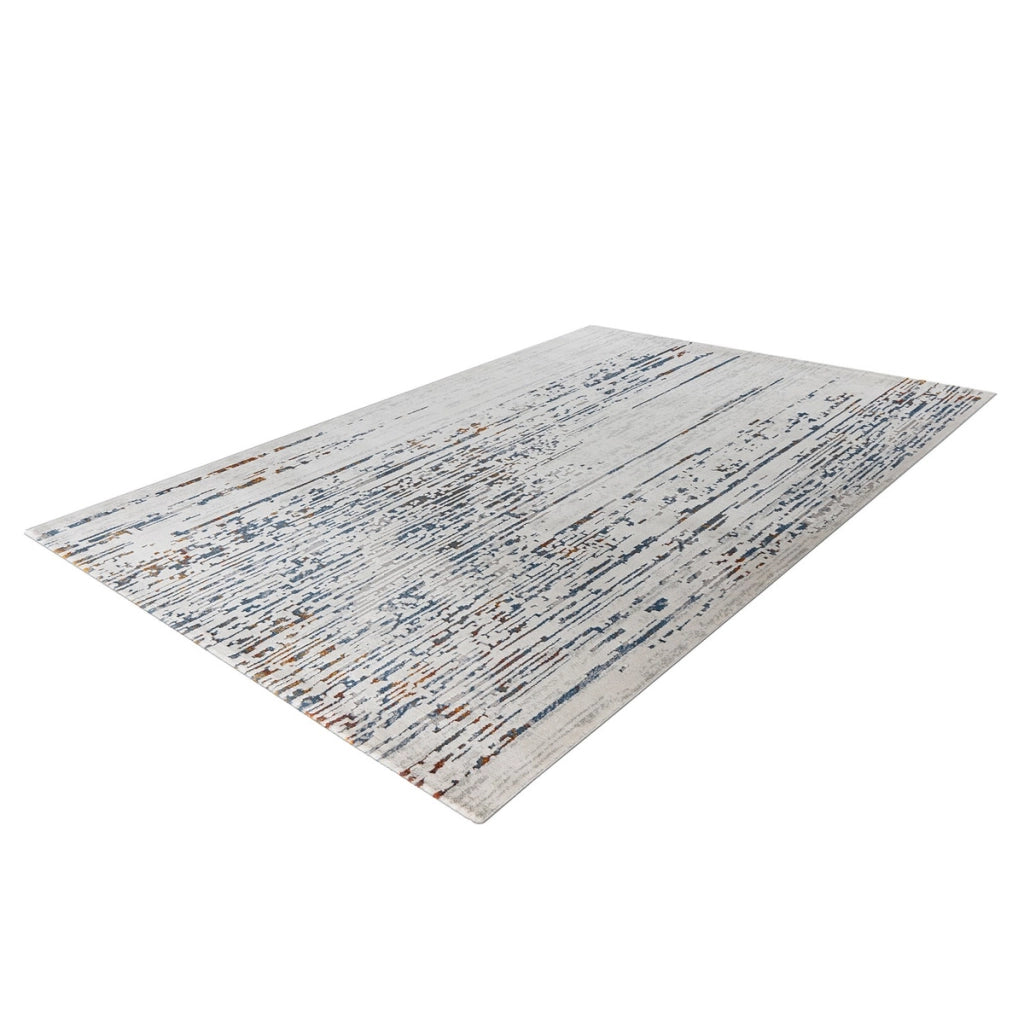Tappeto di design Lorin 425 in grigio e multicolore