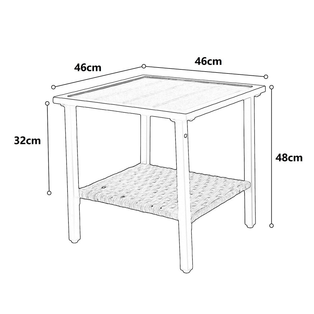 Set 3 Pezzi da Giardino con Tavolo e 2 Sedie a Dondolo Girevoli in Rattan ¨C Xylo ¨C Marrone