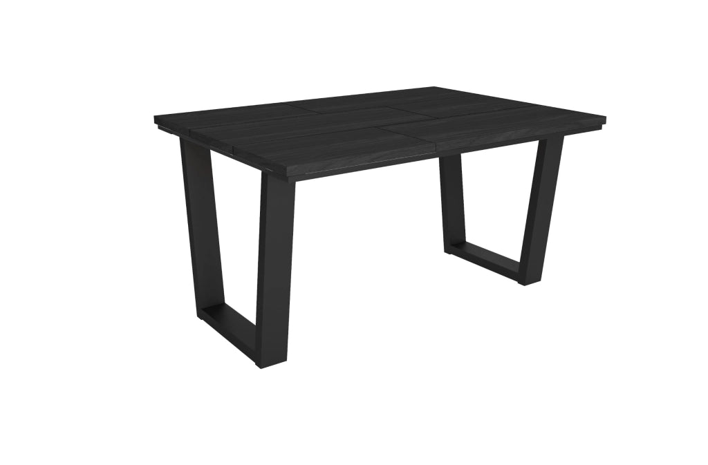 Tavolo da Pranzo, 140x90x74 cm, Per 6 persone, Tavolo Cucina, Nero