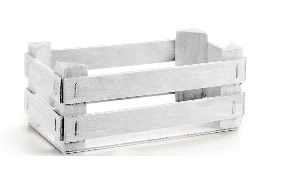 CASSETTA PORTA OGGETTI DECORATIVA 17 X 9 X7 CM BIANCA