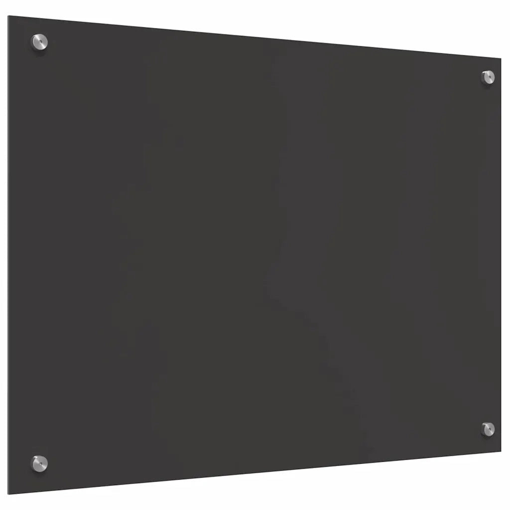 Schienale da cucina Grigio scuro 80 x 60 cm vetro temperato 42001243