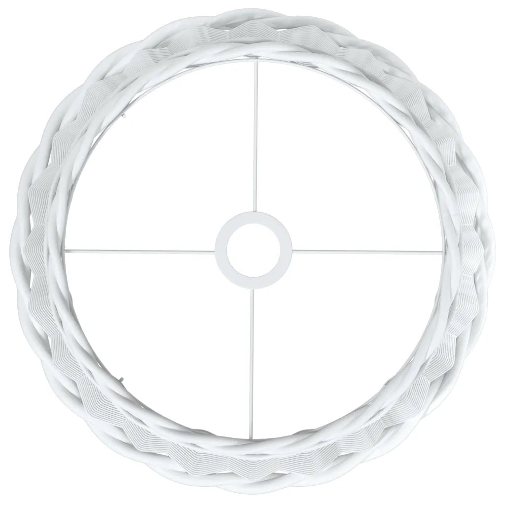 Paralume da Soffitto Bianco ?40x26 cm in Vimini CFW8987356