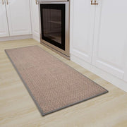 Mat di Cucina 40x120 Antiscivolo con Aspetto Sisal Resistente al Punto di Contatto e Antiscivolo Tappeto Antimacchia in Sisal Grigio