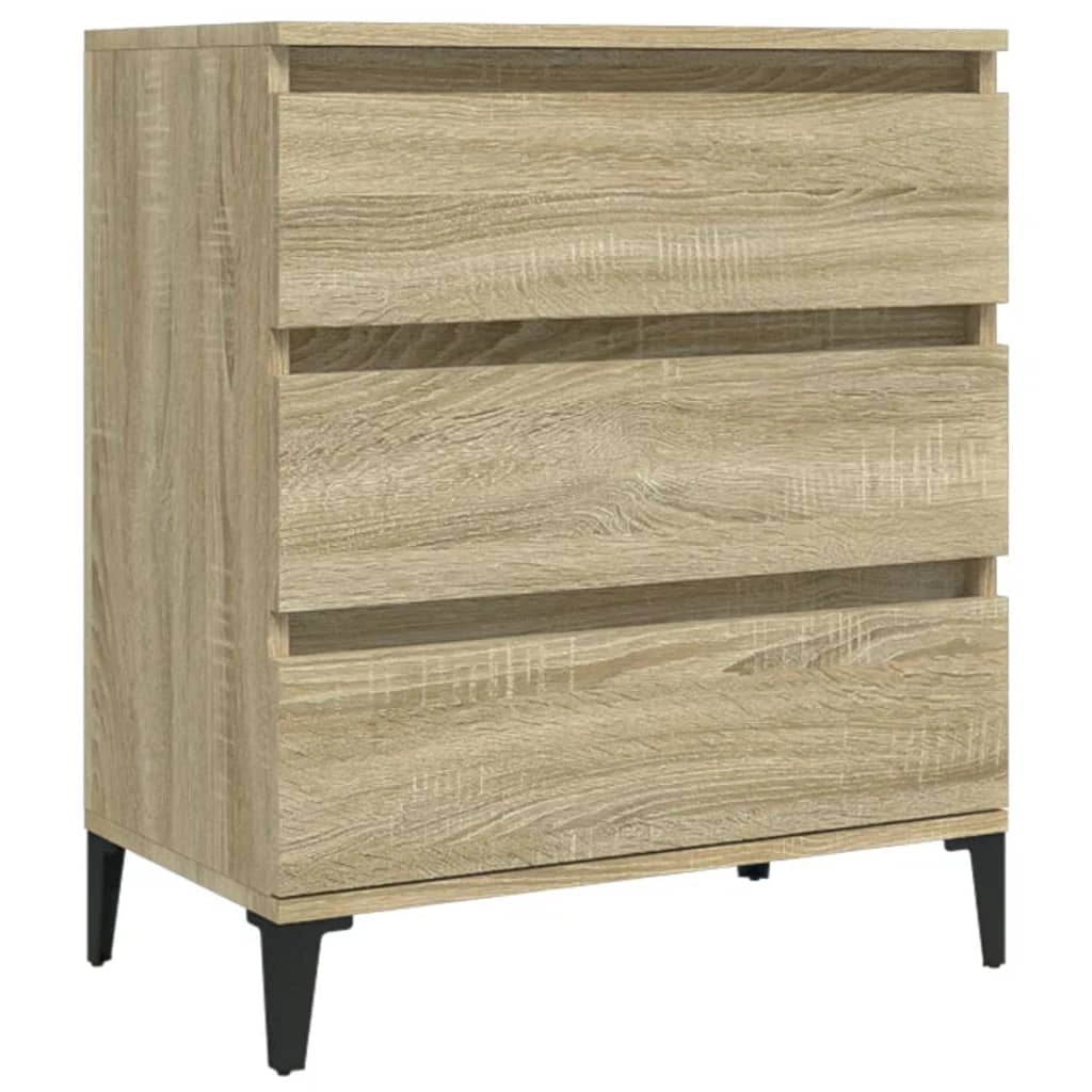 Buffet credenza cassettiera armadio mobile contenitore organizer cucina soggiorno rovere Sonoma 60 x 35 x 70 cm legno ingegnerizzato marrone 02_0031615