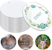 15 piastre di plastica acrilica rotonda - trasparente - 15 cm - disco acrilico - foro circolare - piastre di plastica acrilica trasparenti