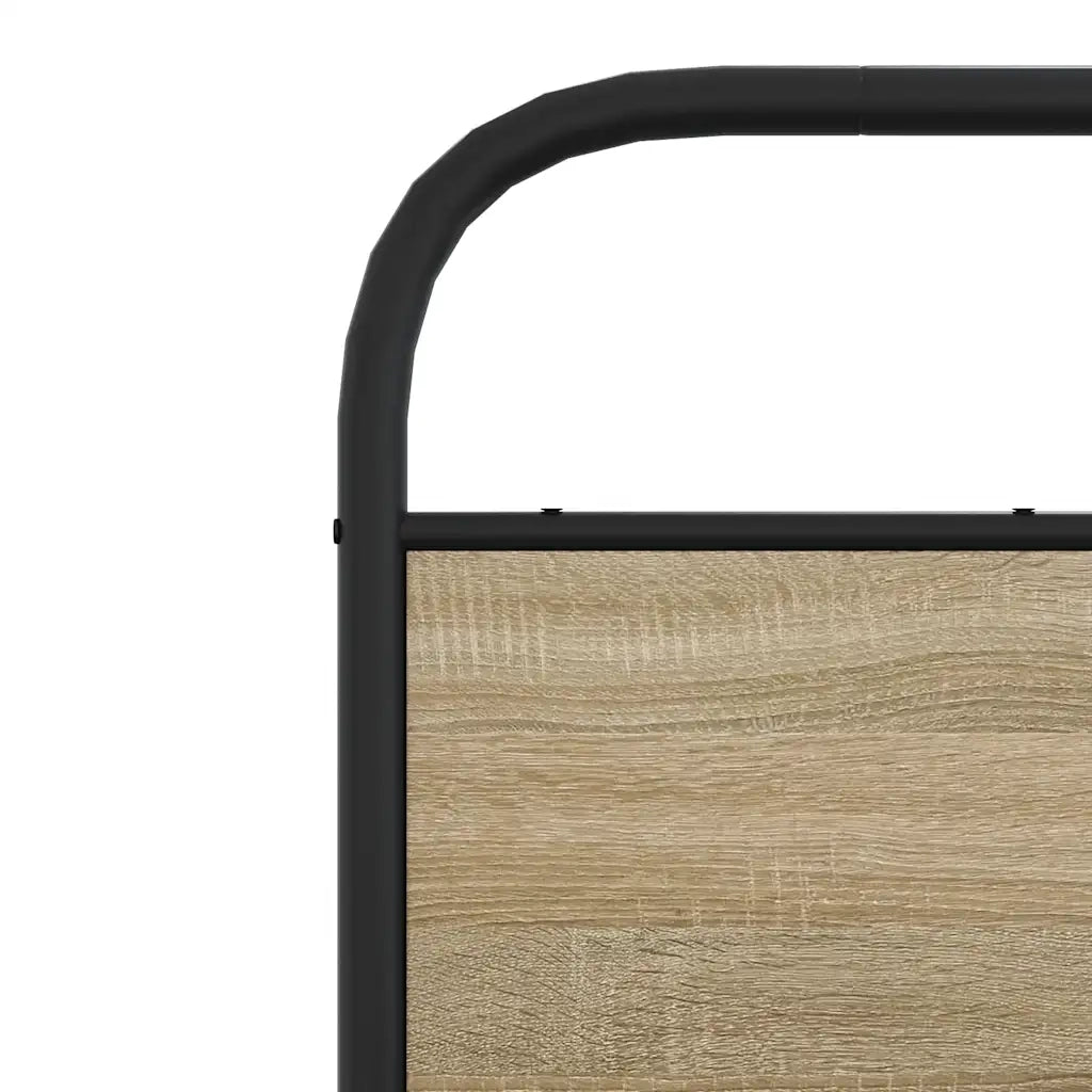 Giroletto senza Materaso in Metallo Rovere Fumo 200x200 cm 3318677
