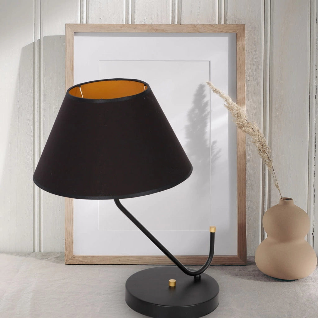 Lampada da tavolo Milagro Victoria MLP4914 oro/nero E27
