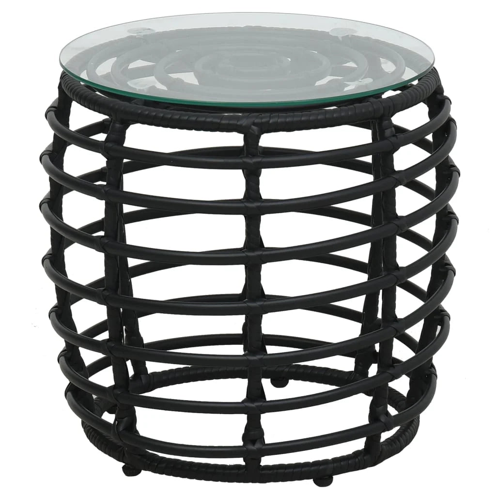 Set da giardino in vimini nero da 3 pezzi per mobili da esterno 02_0013528