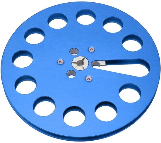 Haspello a spola 7 pollici - Haspello leggero - Lega di alluminio - 11 fori - Universale - Elevata prestazione - Nastro di registrazione