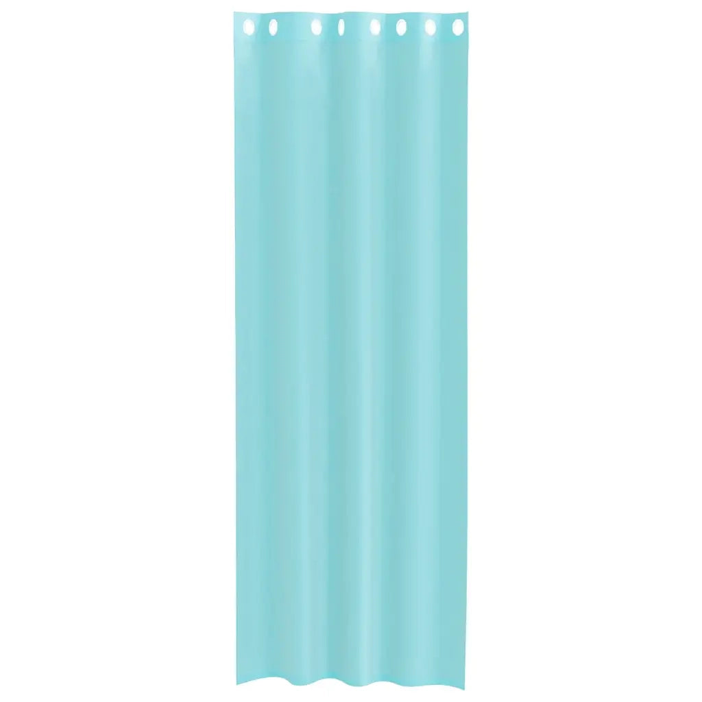 Tende in Voile con Occhielli 2 pz Turchese