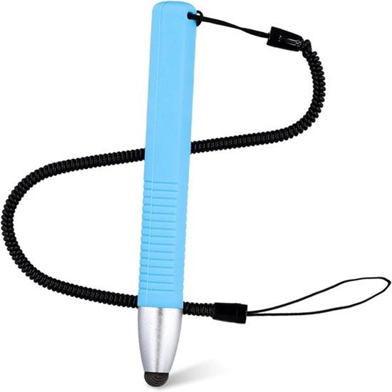 Stilo per Touchscreen per Bambini - Matita con Catena - Blu - iPad iPhone Tablet - Stilo Capacitivo per Bambini - Compatibile - Smartphone - Dispositivi Touchscreen - Adatto ai Bambini.