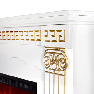 Camino Elettrico da Pavimento 82x190x30 cm Effetto Fiamma 1500W Calisto XL & Tanzania