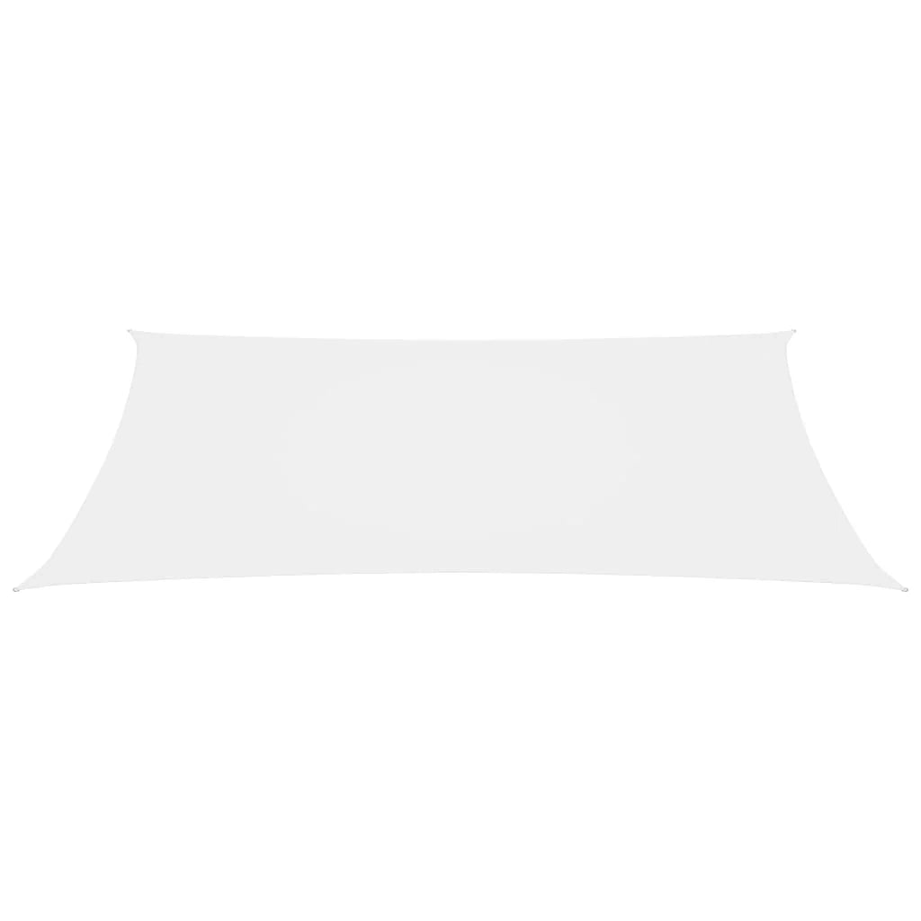 Vela ombreggiante/ombrellone rettangolare in tessuto Oxford 2 x 4,5 m bianco 02_0009618