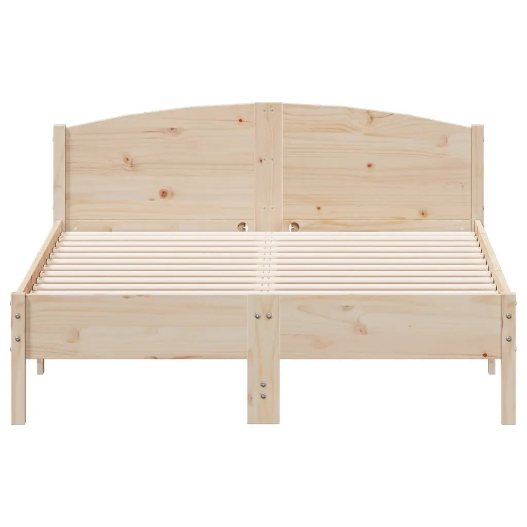 Letto senza Materasso 135x190 cm in Legno Massello di Pino 842606