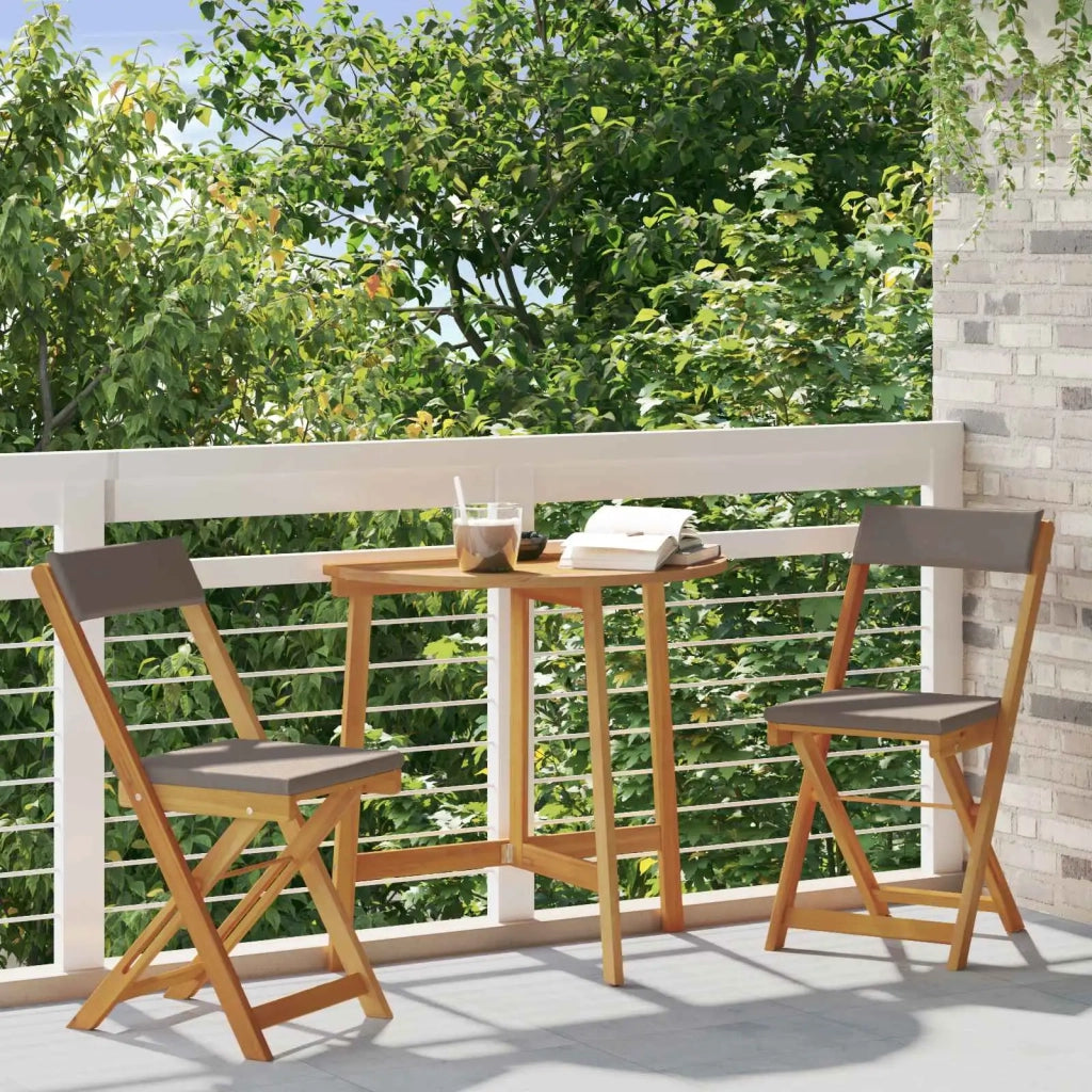 Sedie Bistro da Giardino 2 pcs Grigio scuro 40 x 53 x 80 cm