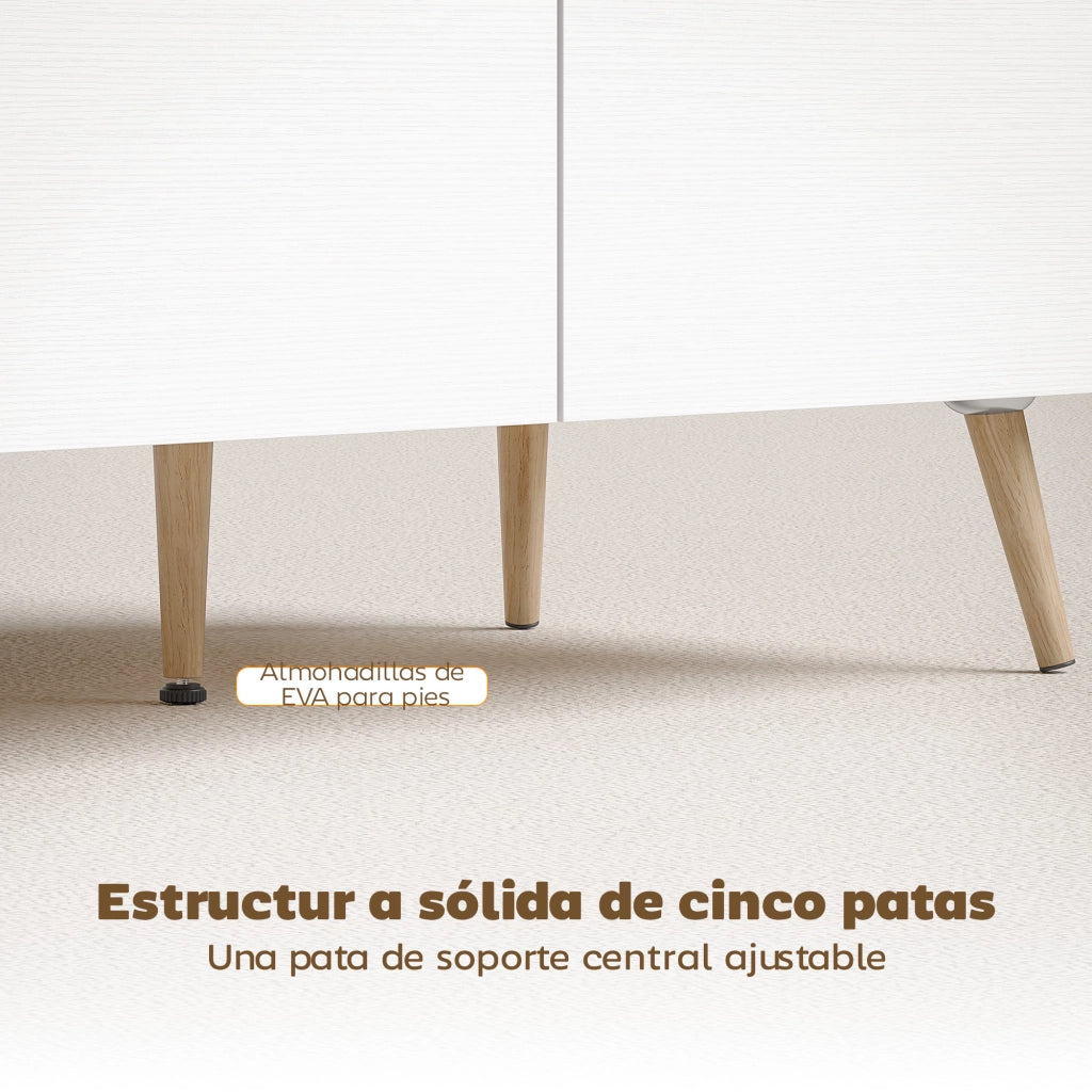 Tavolino da caff¨¨ con 2 cassetti ¨C Zephmum ¨C Legno rovere 100x50x46cm