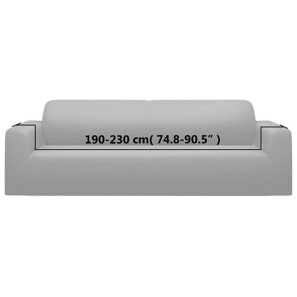 Fodera Elasticizzata Divano 3 Posti in Jersey Poliestere Grigio 332942