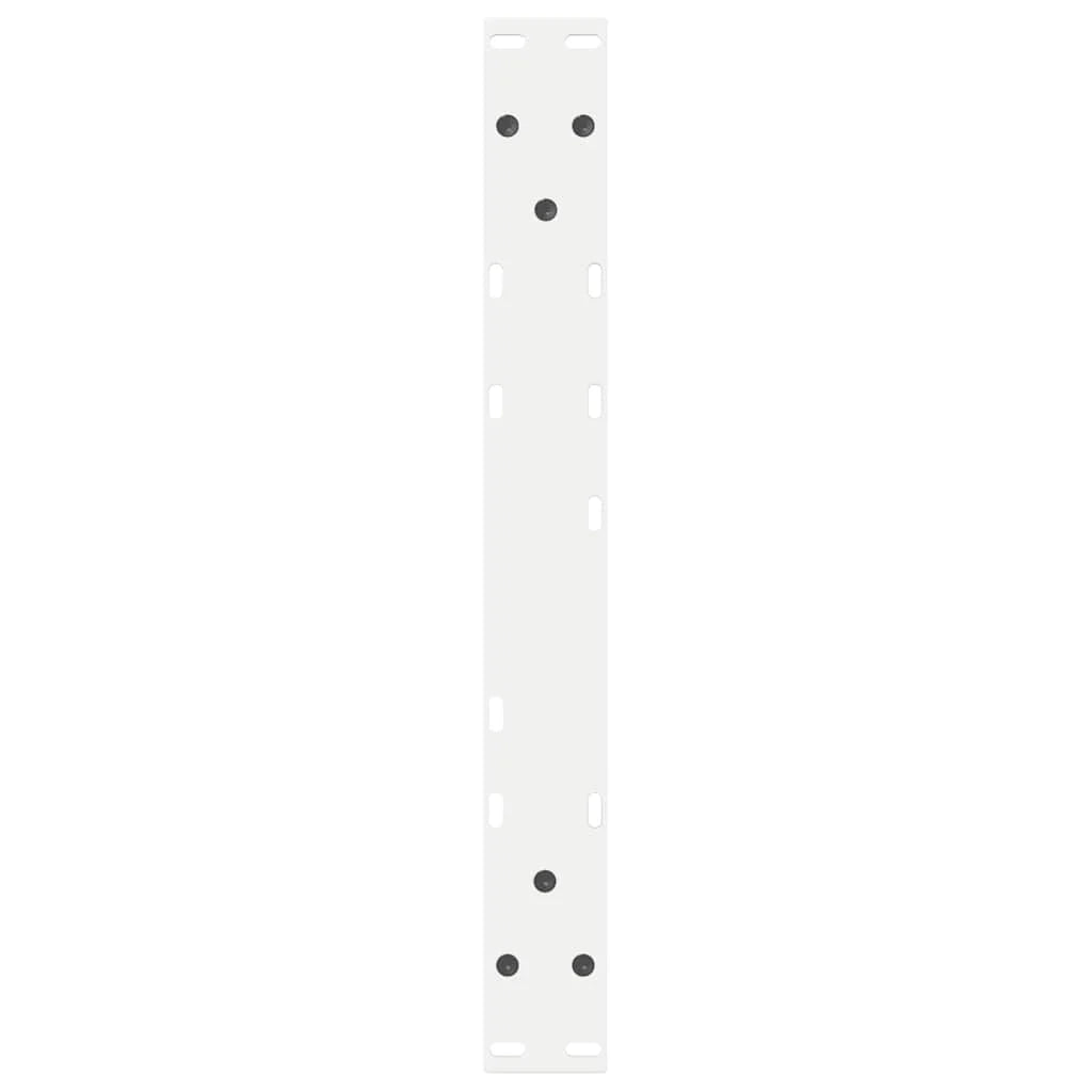 Set di 2 gambe regolabili per tavolino da caffè 50 x 42-43,3 cm design moderno soggiorno acciaio bianco 02_0056991