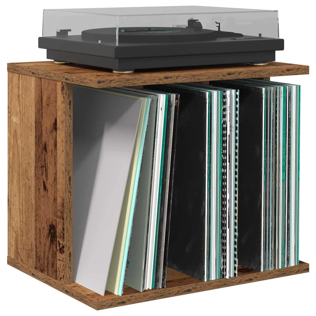 Storage per dischi in vinile Legno antico 42 x 33 x 36 cm 8012840
