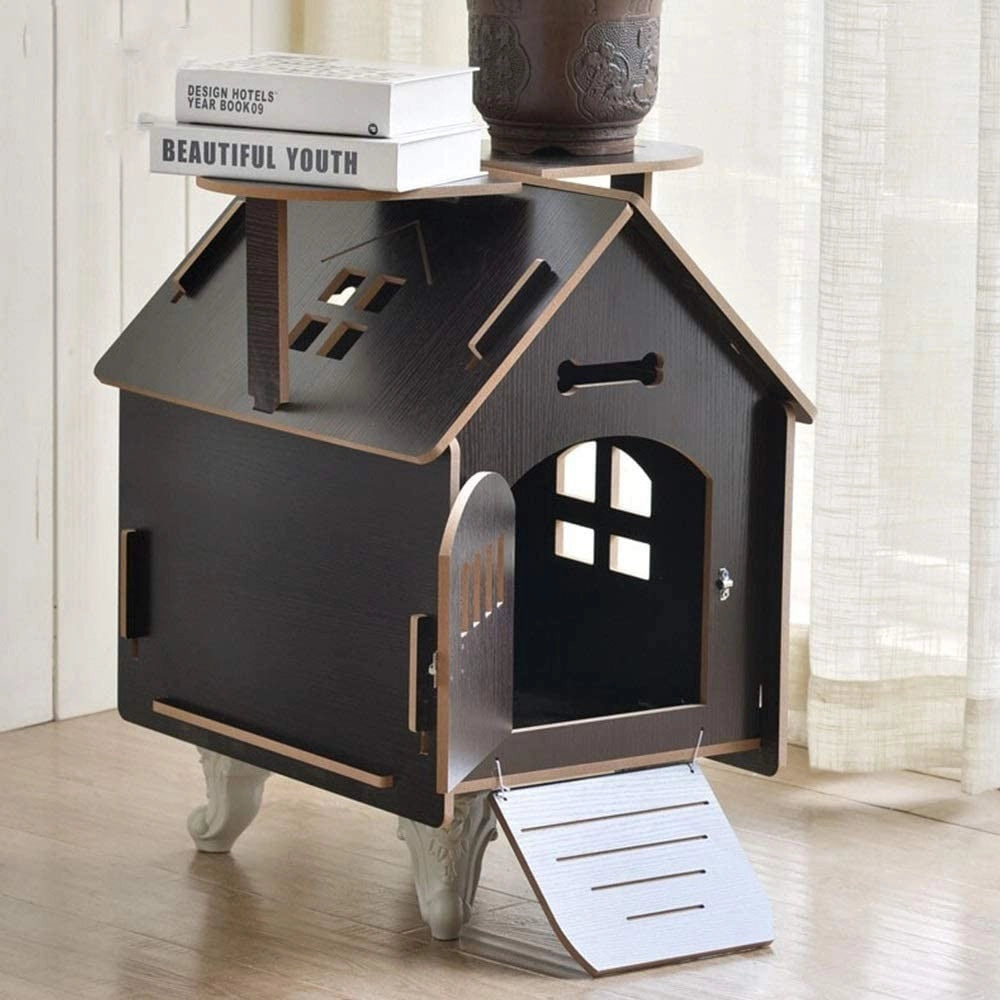 Trade Shop - Casetta Casa Cuccia Cani Gatti Animale Domestico Uso Esterno Interno 79x55x70cm -