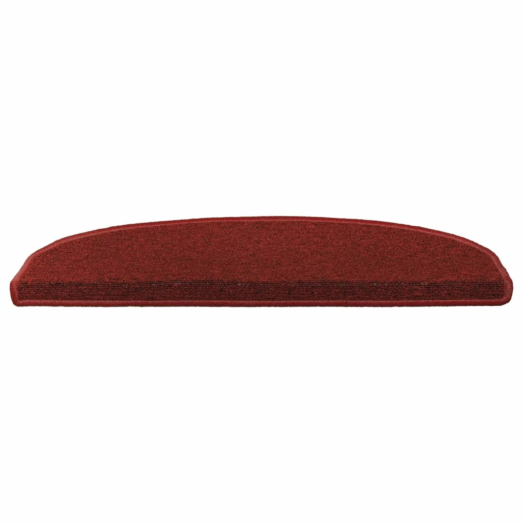 Tappetini per scale autoadesivi 15 pcs Rosso Bordeaux