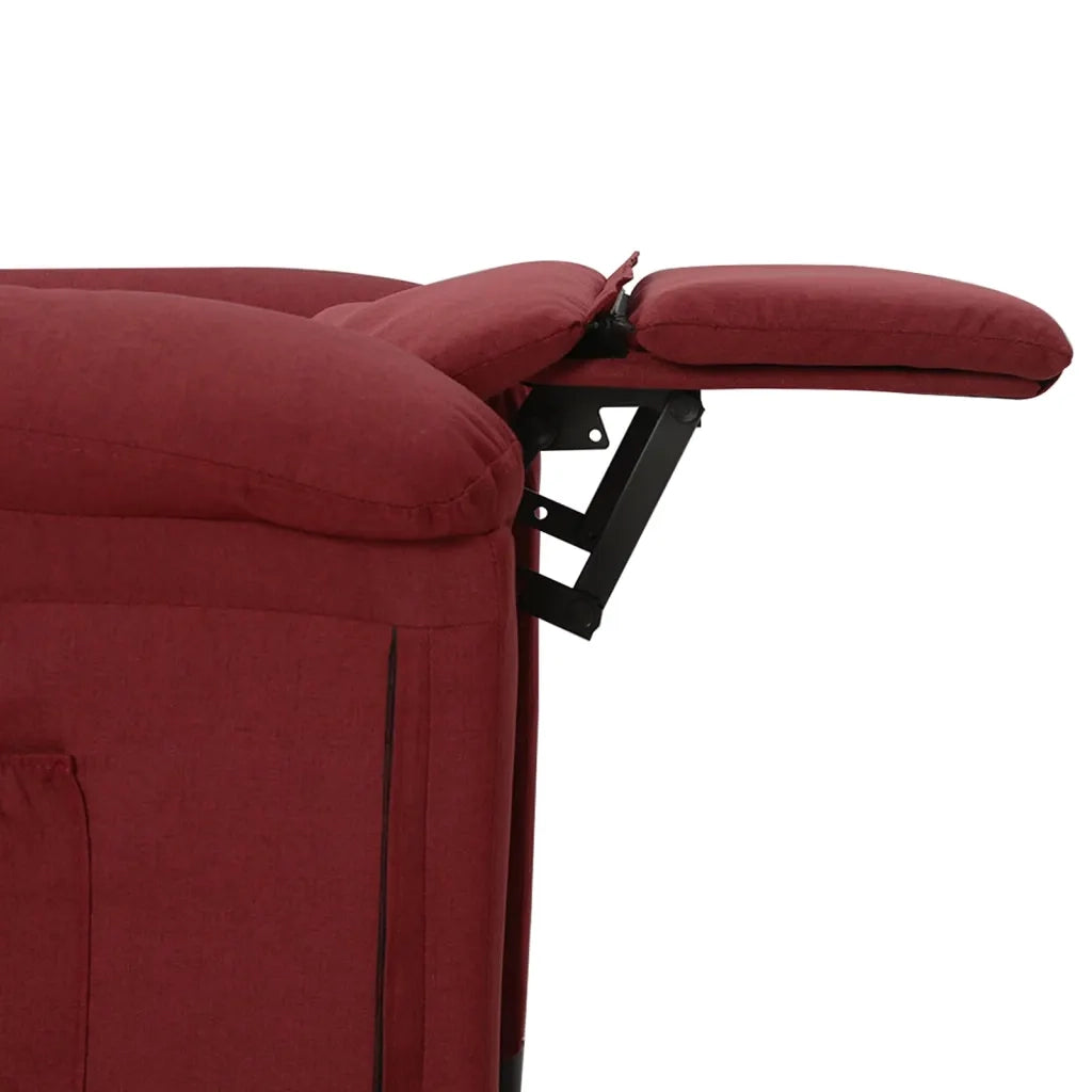 Poltrona Reclinabile Rosso Vino in Tessuto cod mxl 10006