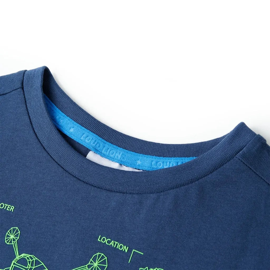 Maglietta per Bambini Blu Scuro 104 11655