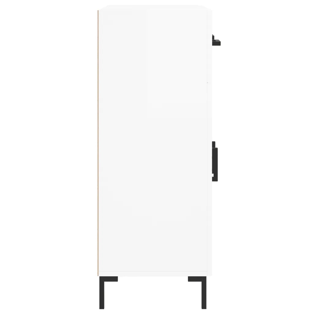 Credenza 69,5x34x90 cm in Legno Multistrato Bianco Lucido 827982