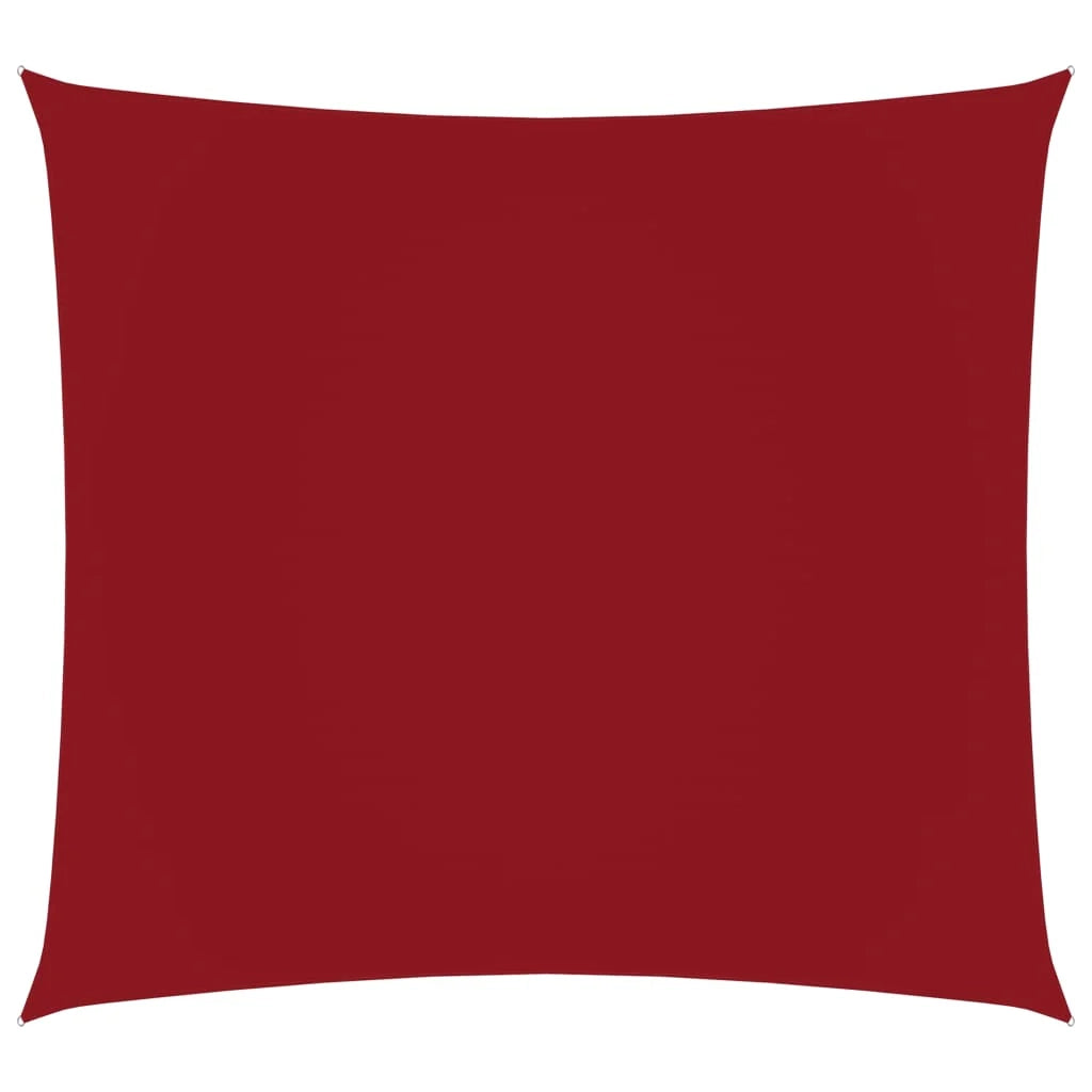 Vela ombreggiante/ombrellone quadrato 2 x 2 m in tessuto Oxford rosso 02_0009472
