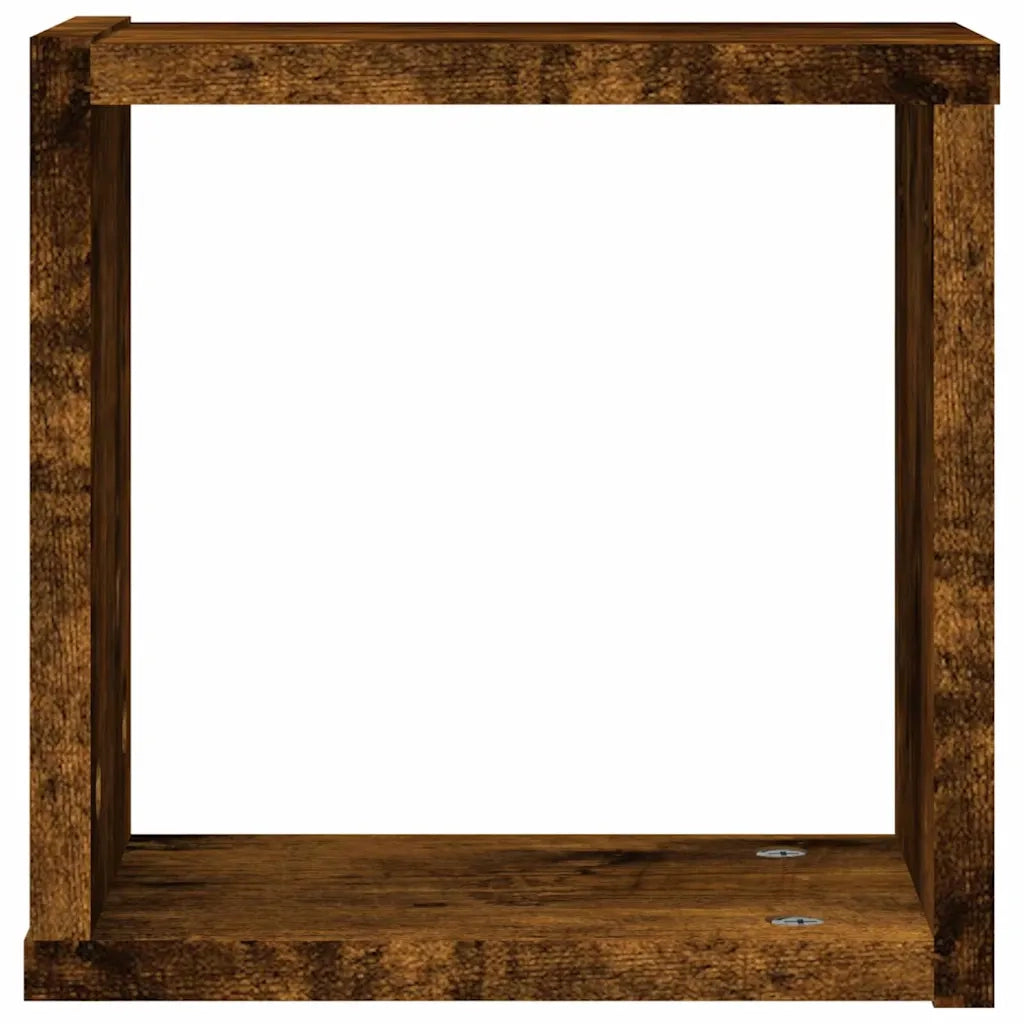 Scaffali da parete 2 pcs Rovere fumé 26 x 15 x 26 cm 815888
