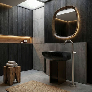 Rubinetto Da Lavabo Rea Lungo Brush Nickel