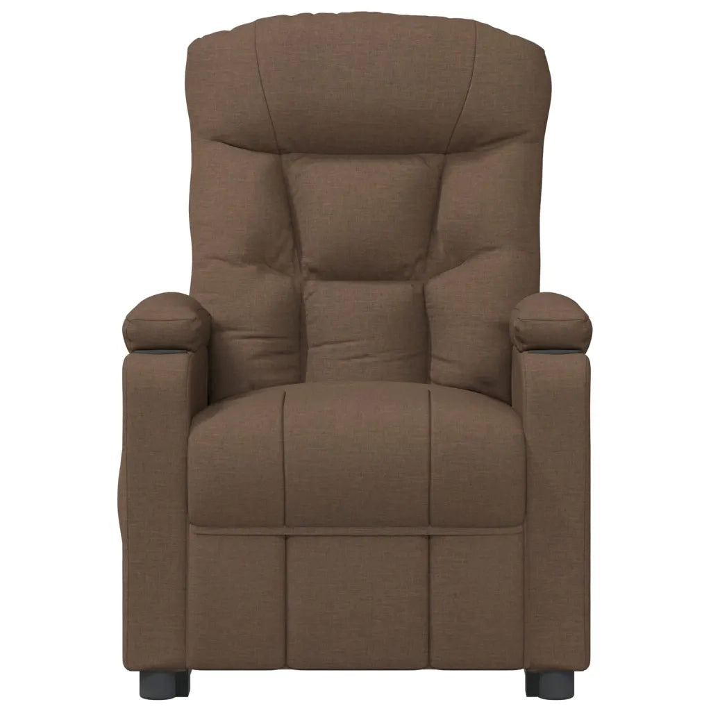 Poltrona Elettrica Reclinabile Marrone in Tessuto cod mxl 62924