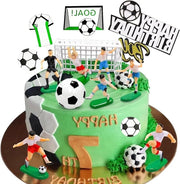 Decorazioni per torta da calcio per feste sportive e tematiche - Set da 14 pezzi