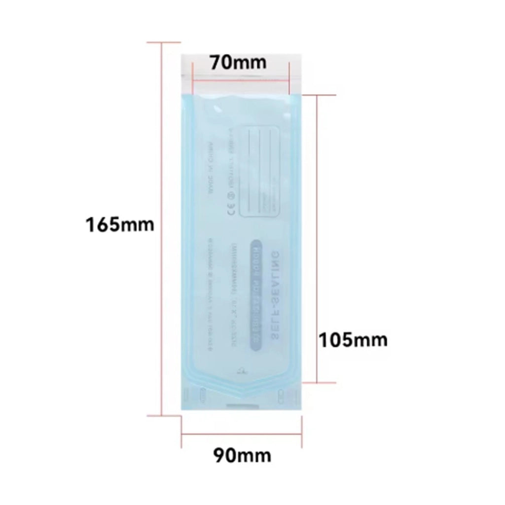 200 BUSTE STERILIZZAZIONE AUTO SALDANTI SIGILLANTI ESTETISTA DENTISTI 90X165MM