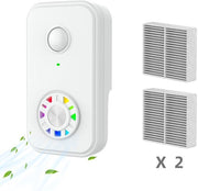 Purificatore d'aria con ioni negativi per uso domestico e animali domestici | Purificatore d'aria per ambienti ampi - con filtro silenzioso e riducente odori per camera da letto, ufficio, cucina, garage e bagno