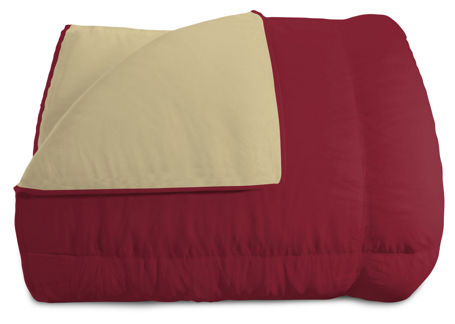 Trapunta Invernale 1 Piazza e Mezzo Doubleface 300gr Bordeaux/Panna