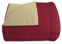 Trapunta Invernale Matrimoniale Doubleface 300gr Bordeaux/Panna