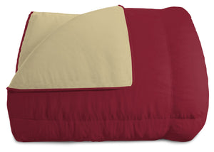 Trapunta Invernale Matrimoniale Doubleface 300gr Bordeaux/Panna