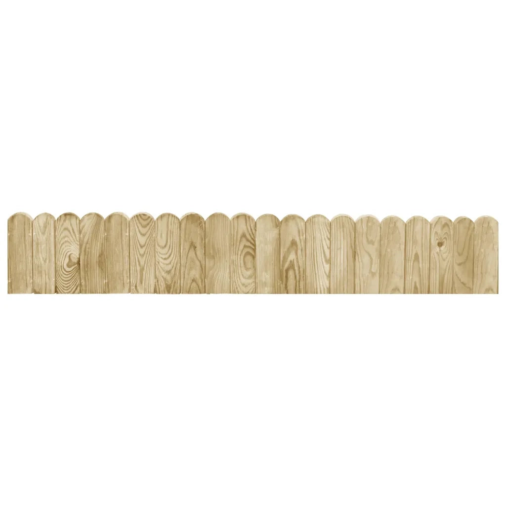 Rotoli di Bordura 2 pz 120 cm in Legno di Pino impregnato 3053642