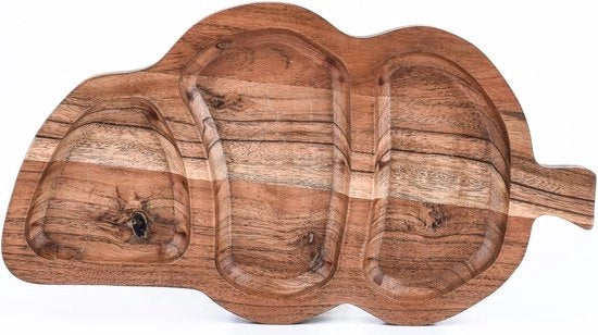 Servizio per tavola in legno 35 x 15 cm lungo - moderno come decorazione da tavola