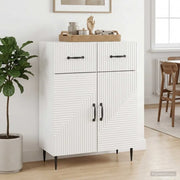 Credenza Bianco Lucido 66 x 34,5 x 89,5 cm Legno ingegnerizzato 894869
